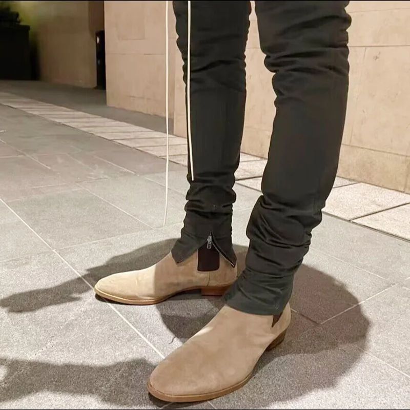 mens suede chelsea boots