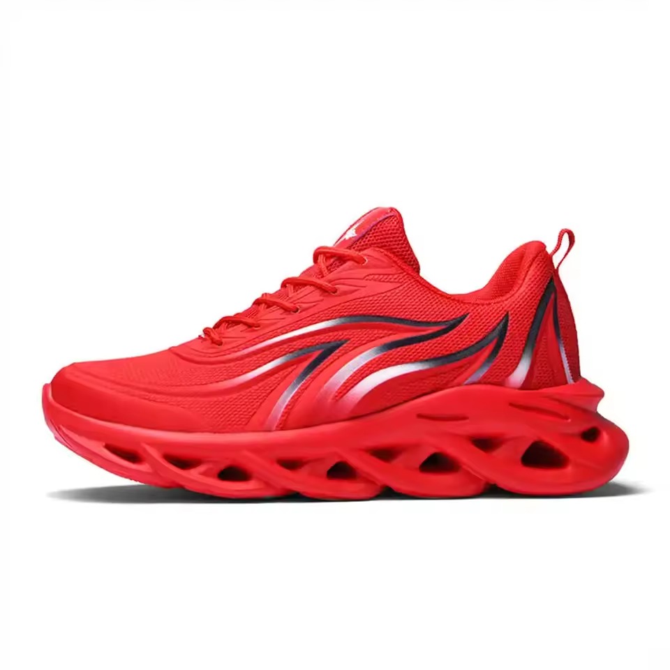 red basketball shoes